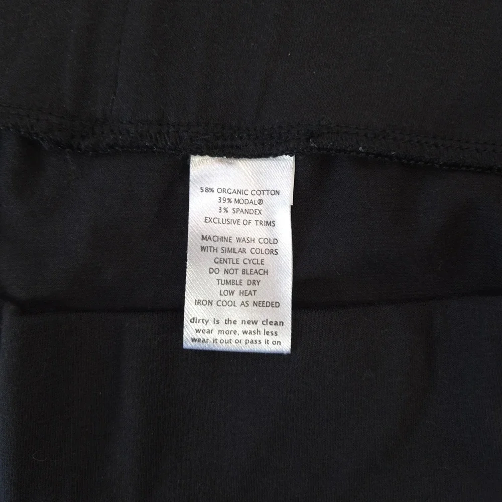 Toad&Co Adella Skirt Black Small Eco Organic Cotton Draped Wrap Mini Casual Chic